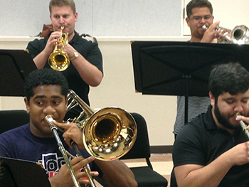 Cardinal Jazz Orchestra Rehearsal
